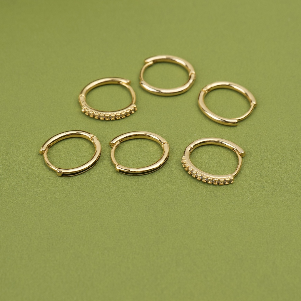 Loop Earrings - 3 Pairs