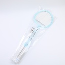 Adult badminton racket 2pcs-blue (including 2pcs shuttlecock)