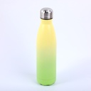 Double-layer 304 stainless steel insulated bottle-yellowish green