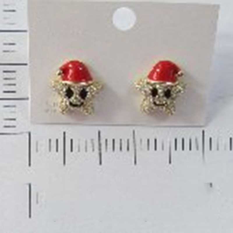 Christmas series mini santa stud earrings 