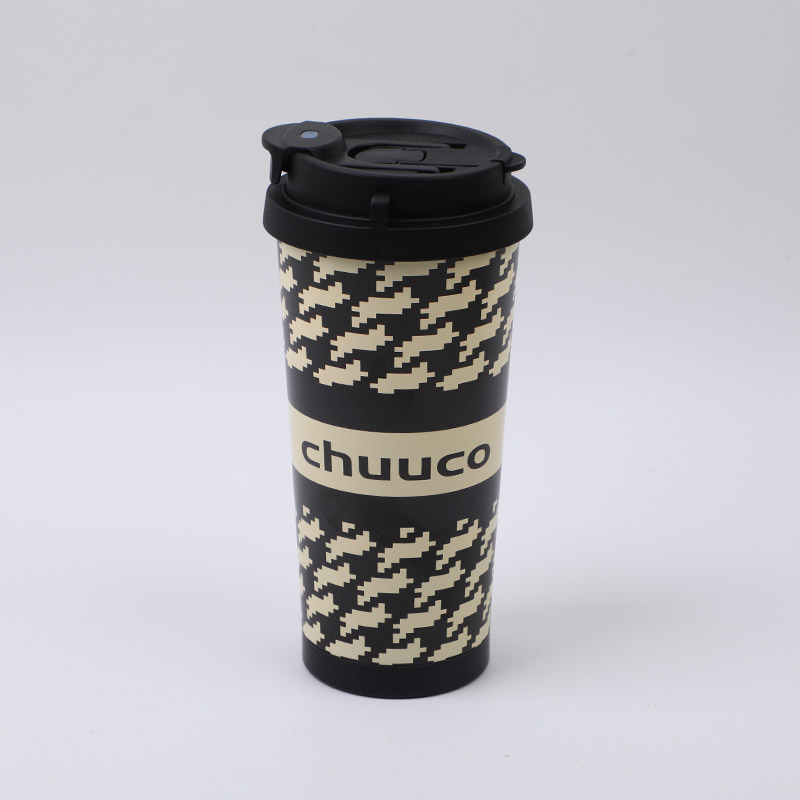 Houndstooth Pattern Coffee Mug - 500ml