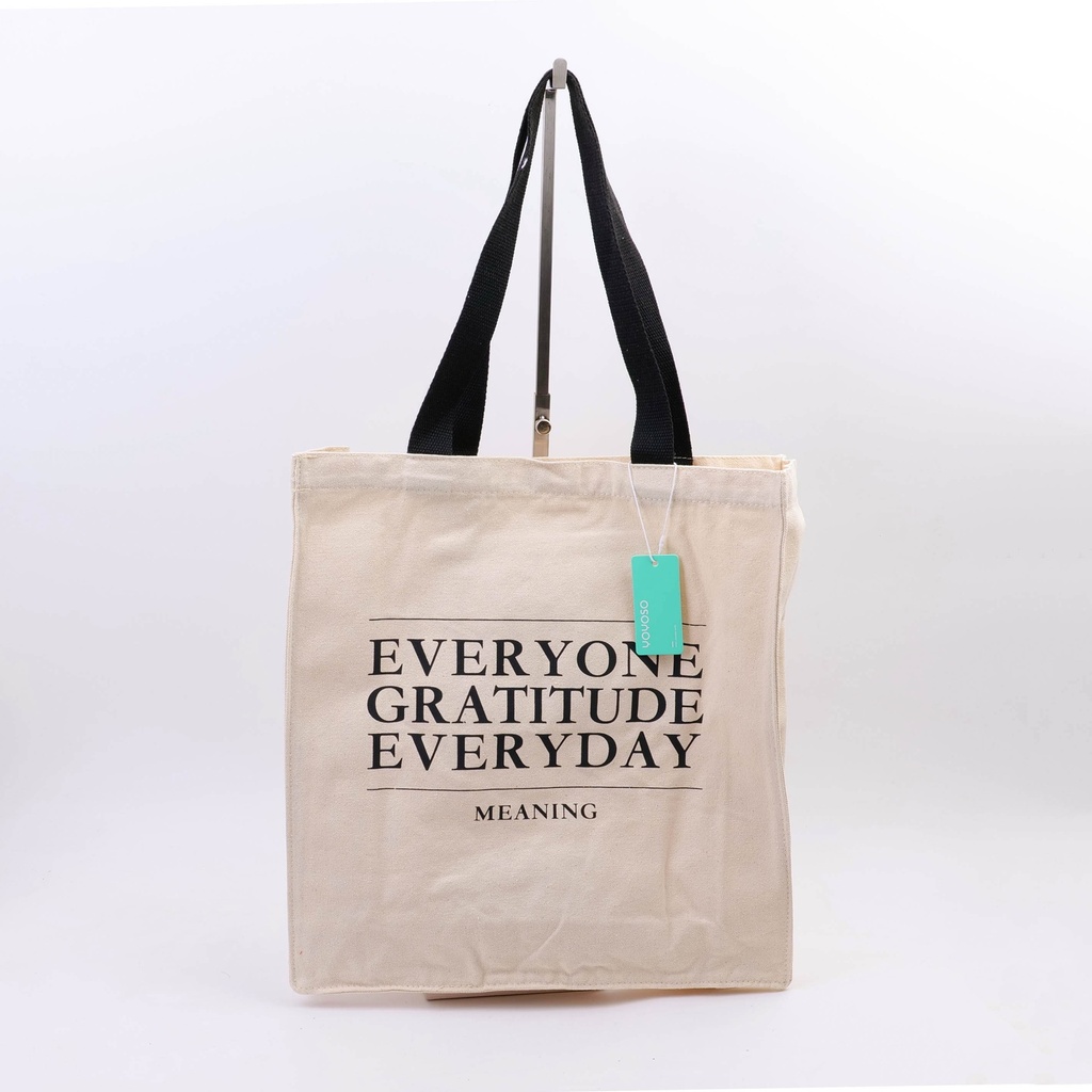 Large capacity square shopping bag - Apricot