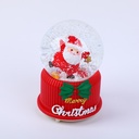 80# Santa claus automatic snow crystal ball red 80#