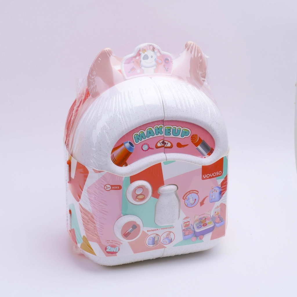 Multi-functional backpack with accesories home play toy 1303-3