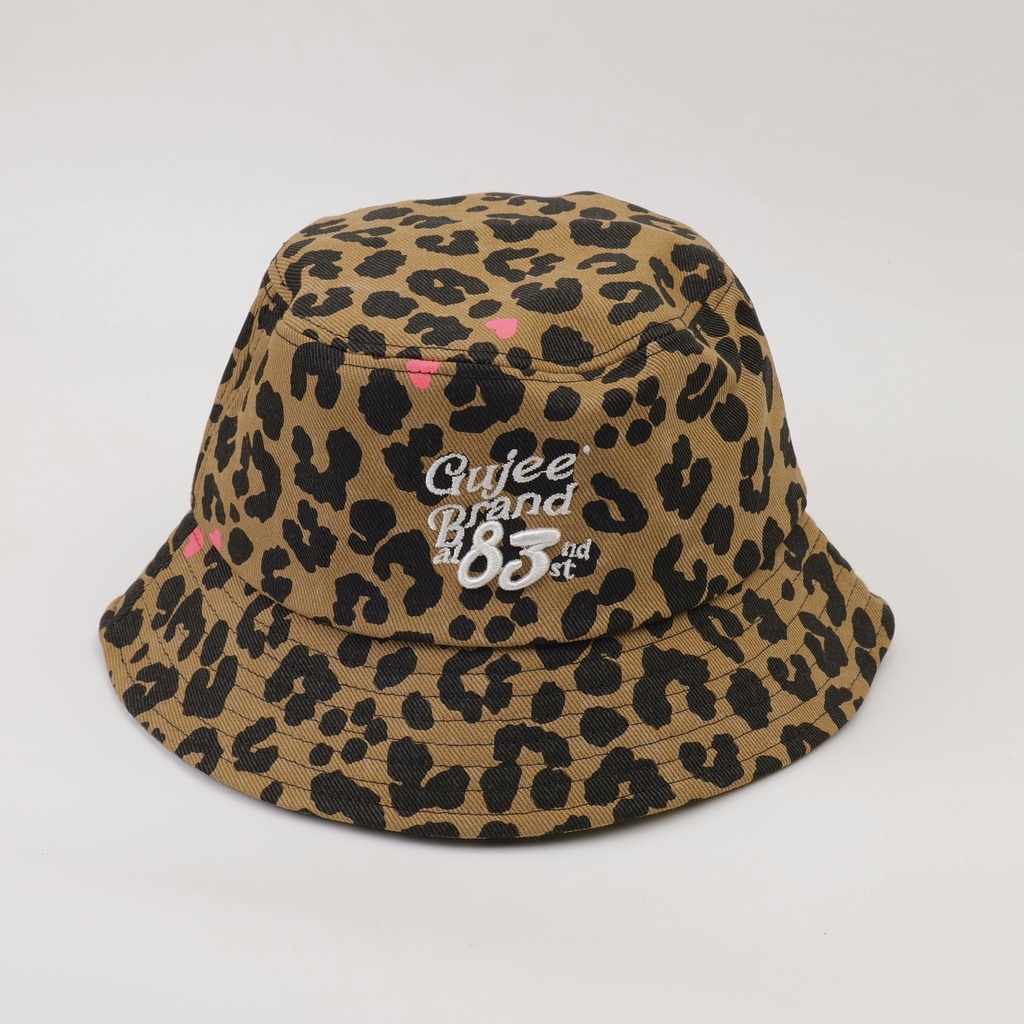 Leopard print fisherman hat