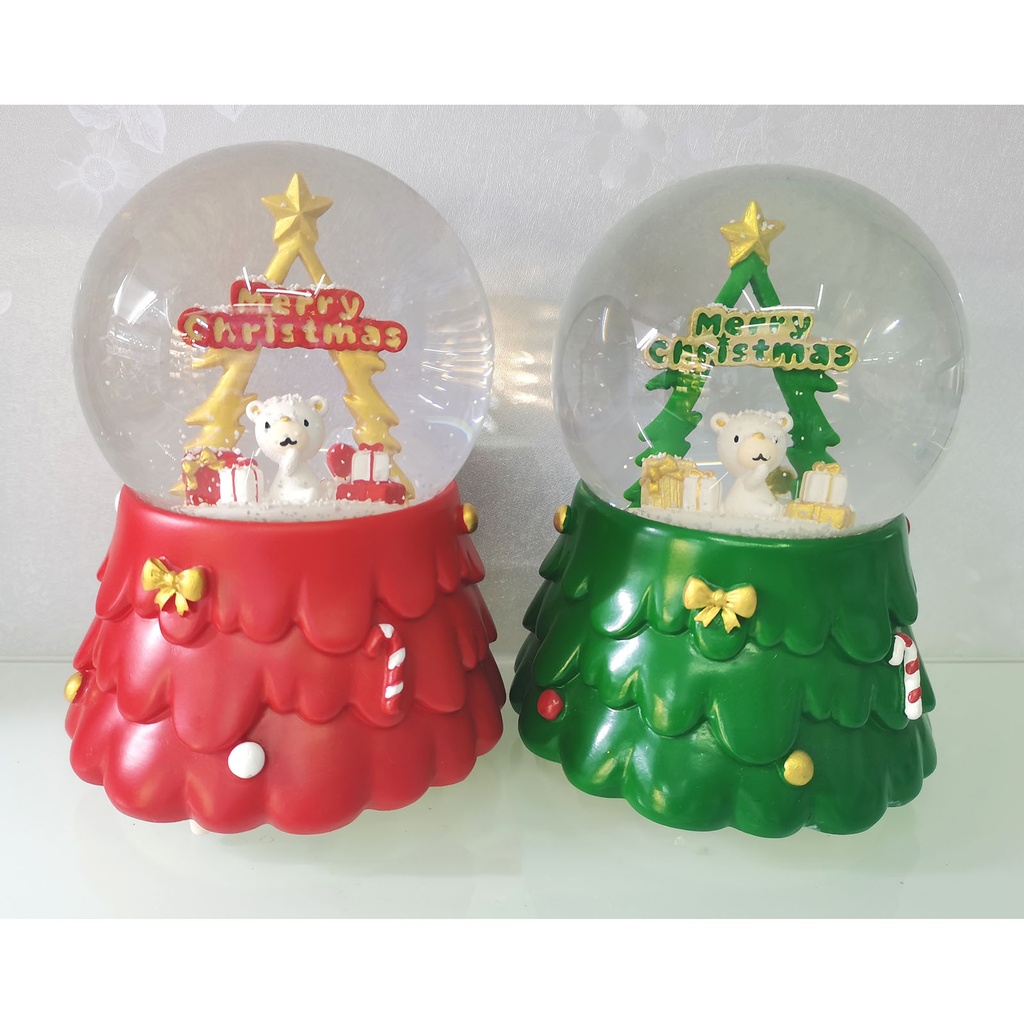 Christmas Series - Snow Globe with Lights, Music and Snow Spray Size 100# (Battery Not Included) - 3