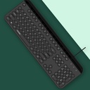Punk style wired mute keyboard