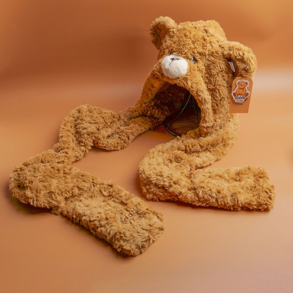 TEDDY ISLAND Series Three-piece Hat Set
