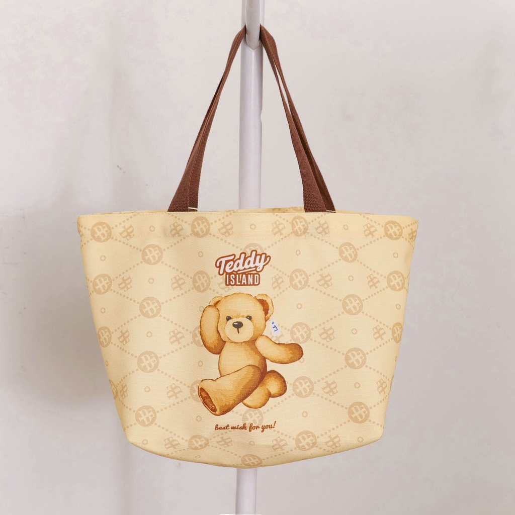 TEDDY ISLAND Large Underarm Shoulder Bag - Yellow