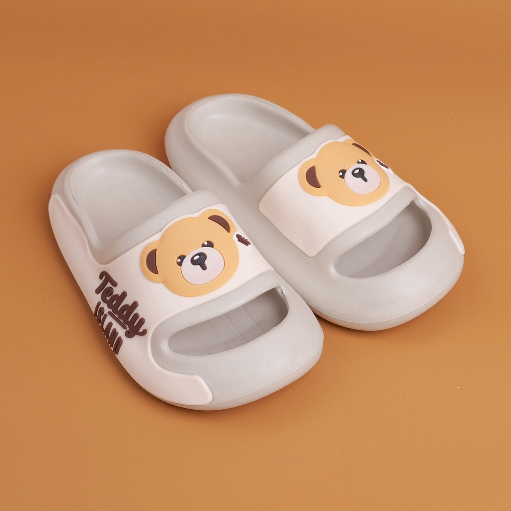 TEDDY ISLAND Series,Children's Slippers Beige Size 190