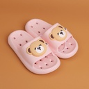 TEDDY ISLAND Series Children's Bathroom Slippers Pink  Size 210