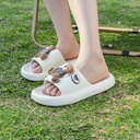 TEDDY ISLAND Series Ladies' Slippers Size 40-41 White