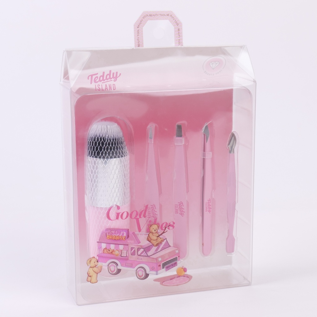 TEDDY ISLAND Series Light-Face Beauty Kit 5pcs Set