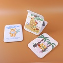 TEDDY ISLAND Series Vacation Bear Large-sized Folding Leather Mirror
