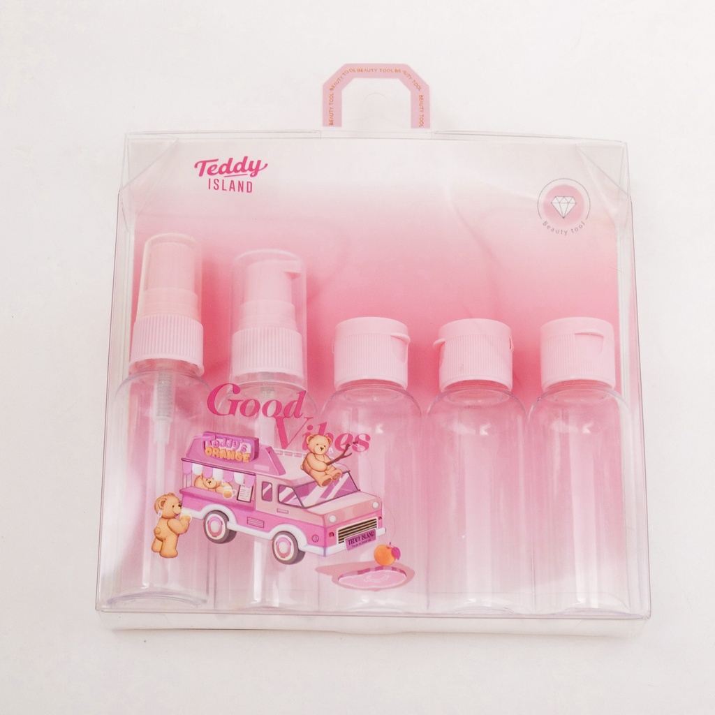 TEDDY ISLAND Series Empty Bottles 5pcs Set