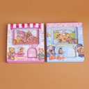 TEDDY ISLAND series gashapon machine hardcover small square book- 80 blank inner pages