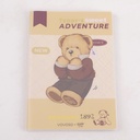 TEDDY ISLAND Series B5 Rubber Cover Notebook- Lineated Inner Pages 96 PCS