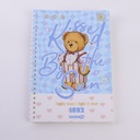 TEDDY ISLAND Series A5 Spiral Notebook - Lined Inner Page 68PCS-1