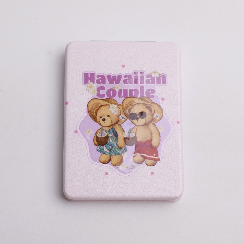 TEDDY ISLAND Series Leisure Bear Embossed Rectangular Fashion Mirror
