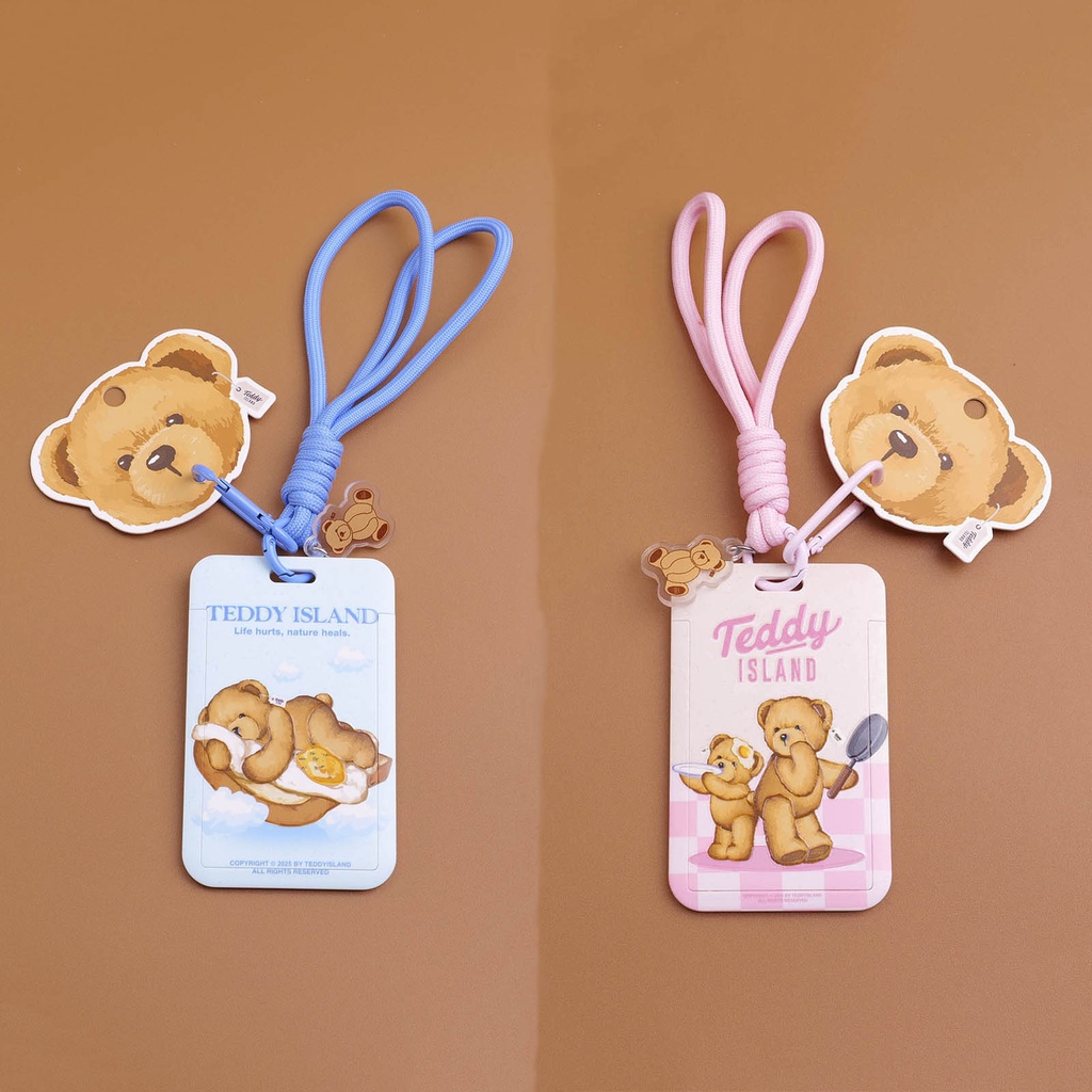 TEDDY ISLAND Series Cute Leather Card holder