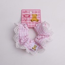 TEDDY ISLAND Series Stripe Lace Hair Band -Pink