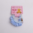 TEDDY ISLAND Series Telephone Cord Elastic Band Combination -Blue
