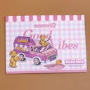 TEDDY ISLAND Series A4 Drawing Book - Pink (Blank Inner Page 28 PCS)