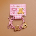 TEDDY ISLAND Series Pair of Thin Girly Elastic Bands