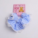 TEDDY ISLAND Series Stripe Hair Band -Blue