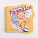 TEDDY ISLAND Series B6 Shaped Sewn Notebook - Lined Inner Pages 60 PCS-2