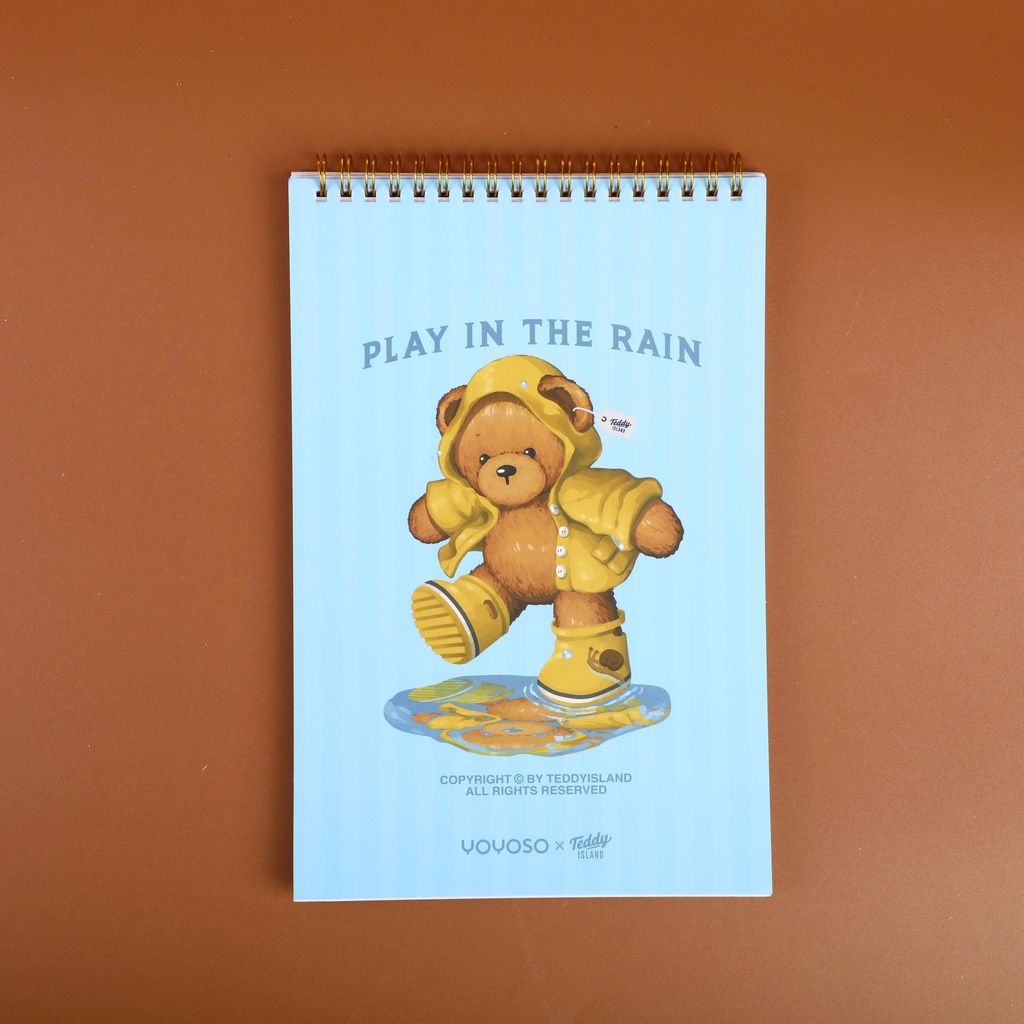 TEDDY ISLAND Series A5 Weekly Planner - Colored Inner Pages 50 PCS