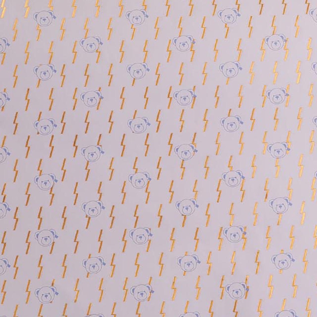 TEDDY ISLAND Series  Concise Beige Powder Coating Packing Paper 50*70cm