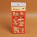 TEDDY ISLAND Series - Heart-shaped Stickers