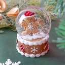 Christmas Series - Gingerbread Man Christmas Hat Snow Globe 65#  HY-SJQ8009