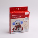 DIY Milk Cotton Crochet Series - Christmas Snowman