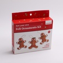 DIY Non-woven Fabric Series - Christmas Gingerbread Man 3 Pcs Set