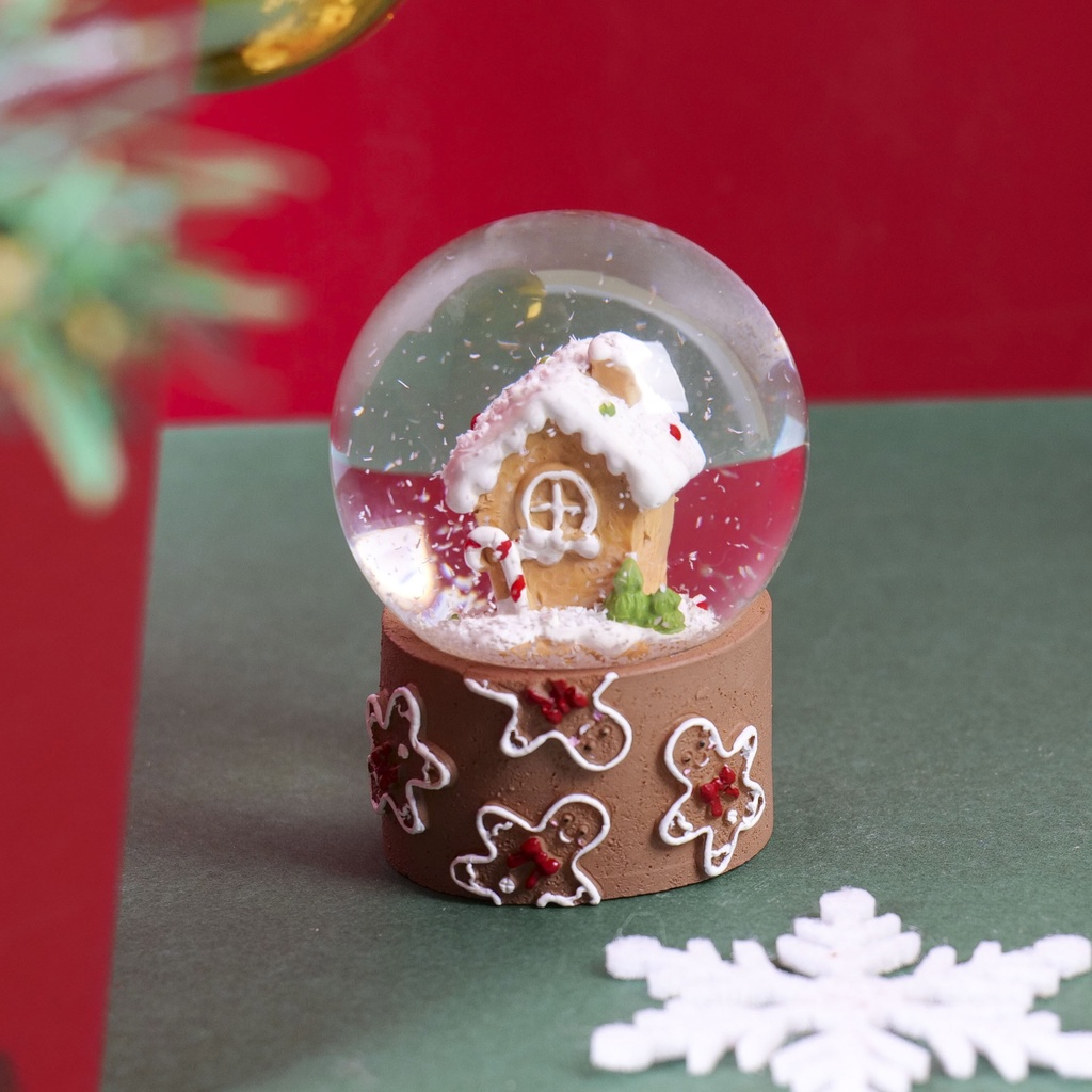 Christmas Series - Gingerbread Man Tree House Snow Globe 45#  HY-SJQ8008