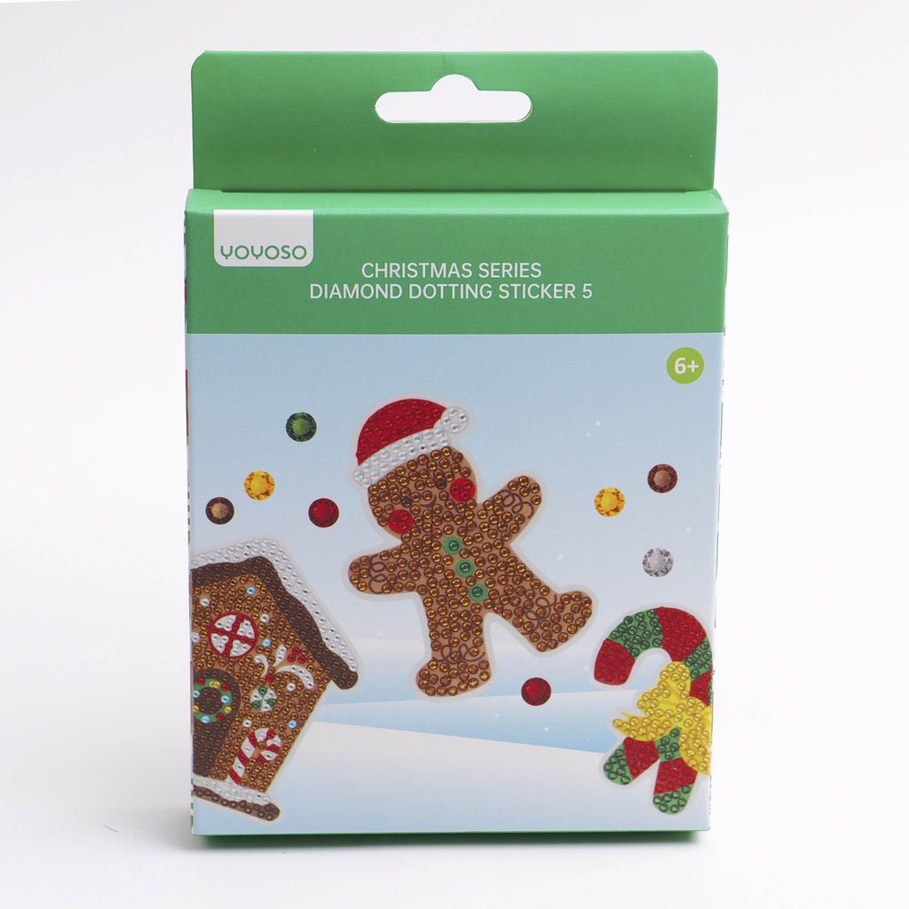 DIY Christmas Series - Gingerbread Man Rhinestone Stickers