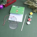 DIY Christmas Series - Coloring Hanging Ornament - Christmas Snowman
