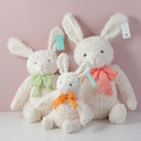 Rabbit with bowtie doll -35CM（plastic eyes)