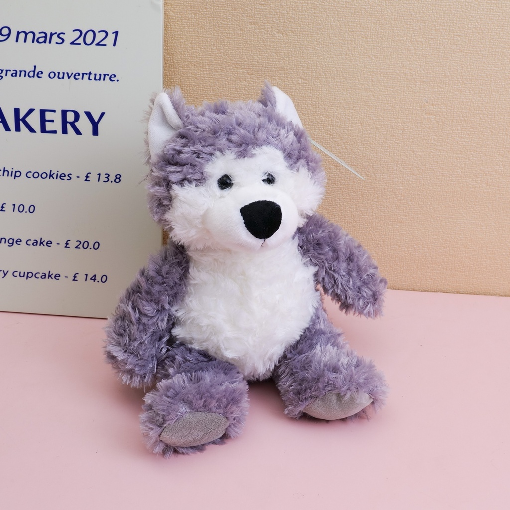 Small belly series dog sitting plush doll -45cm(Plastic Eyeball)