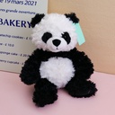 Small belly series Panda sitting plush doll -25cm(Plastic Eyeball)