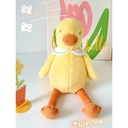 Sleeping large yellow goose plush doll-25cm