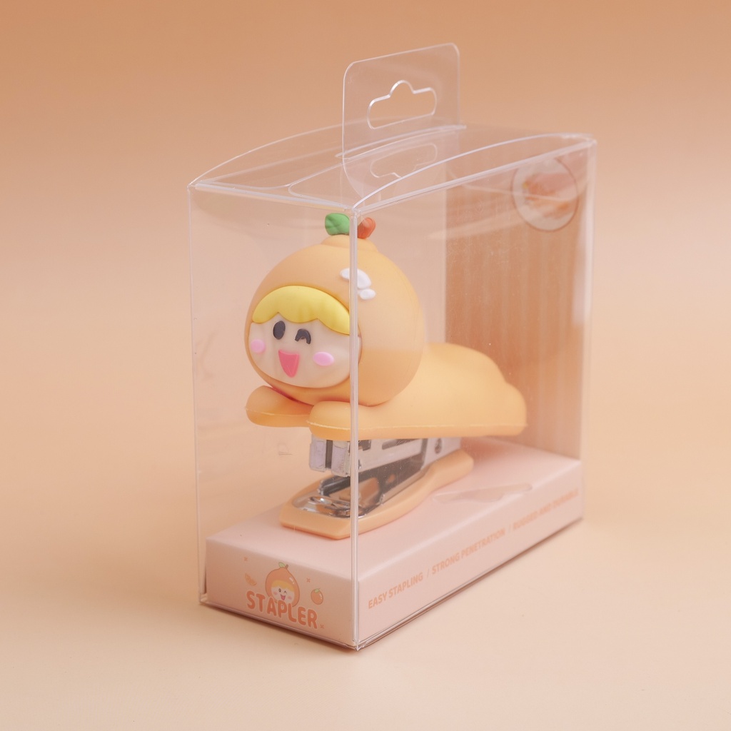 Orange Plush Stapler - (Including 200 Staples)