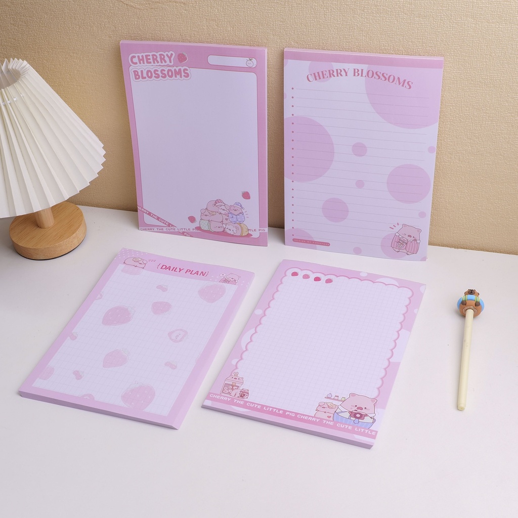 Piggy Little Tower Series - B5 Writing Pad, 50 pcs