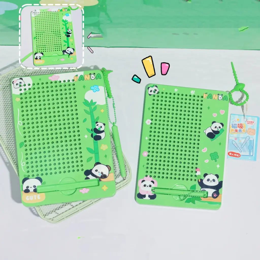 Cute Panda Magnetic Steel Ball Drawing Board (Large)