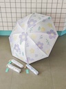 Flower three-fold umbrella