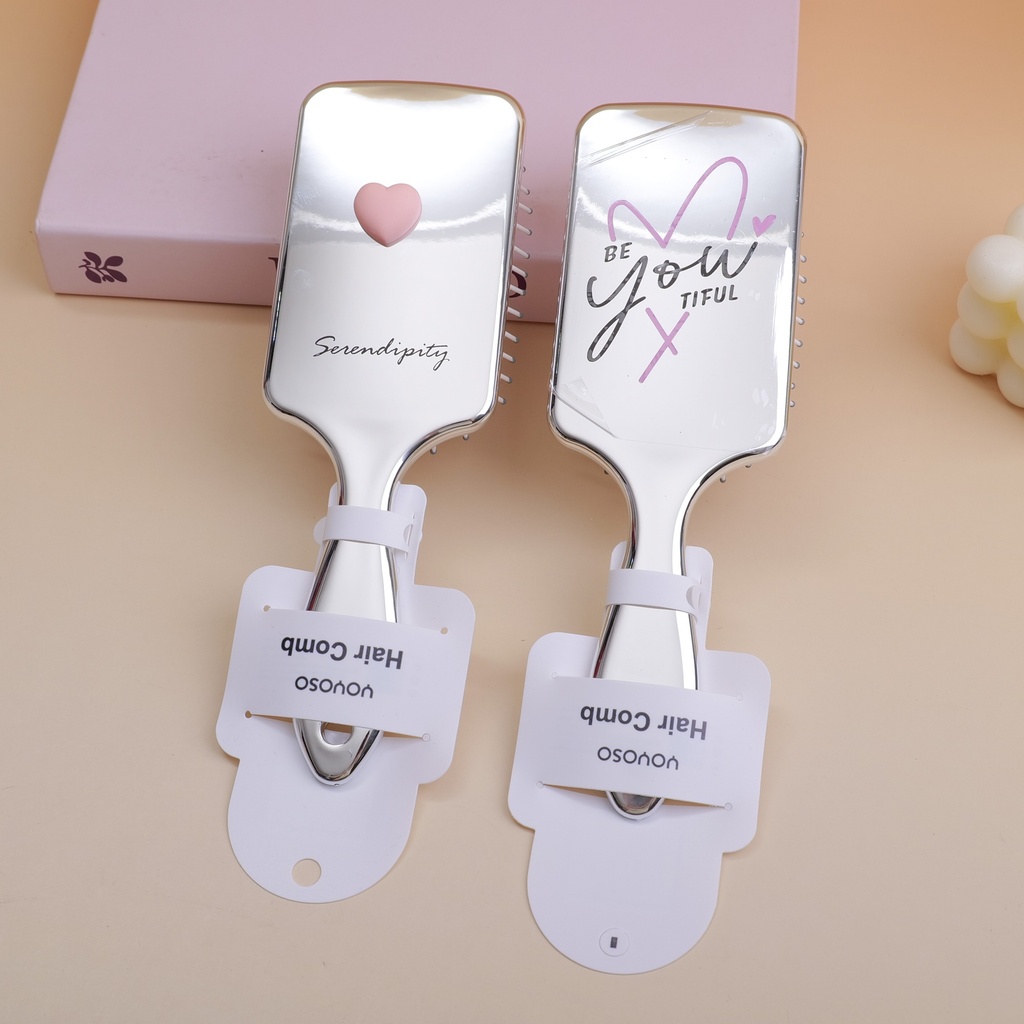 Electroplated Silver Series Airbag Massage Comb