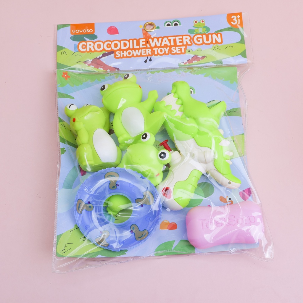 KQ-1267 Crocodile Water Gun Shower Toy Set
