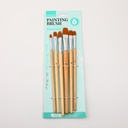 Wooden Painting Brushes 6PCS